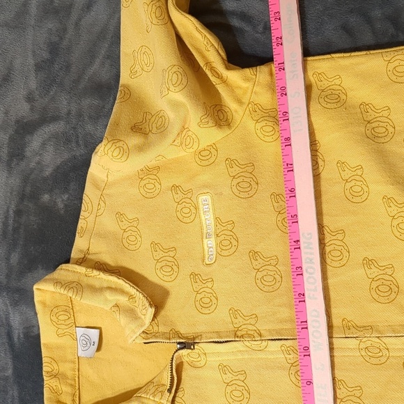 Odd future yellow  Jean jacket women's size Medium - Picture 6 of 8